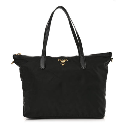 Prada Tessuto Nylon Saffiano Tote Black 1 of 14
