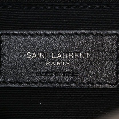 Saint Laurent Crinkled Calfskin Matelasse Monogram Medium Niki Chain Satchel Greyish Brown 5 of 10