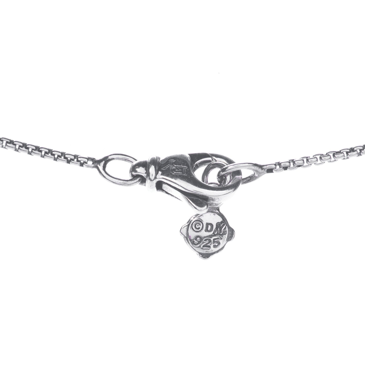 David Yurman Sterling Silver Garnet Starburst Pendant Necklace 7 of 7