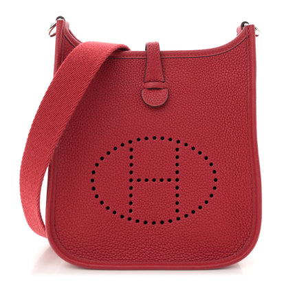 Hermes Taurillon Clemence Evelyne TPM Rouge Piment 1 of 11