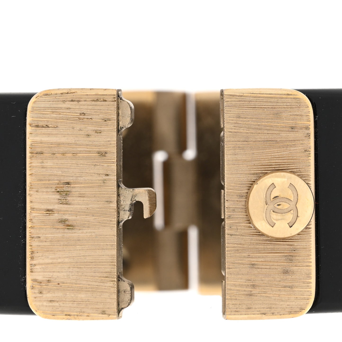 Resin Quilted CC Cuff Black Gold