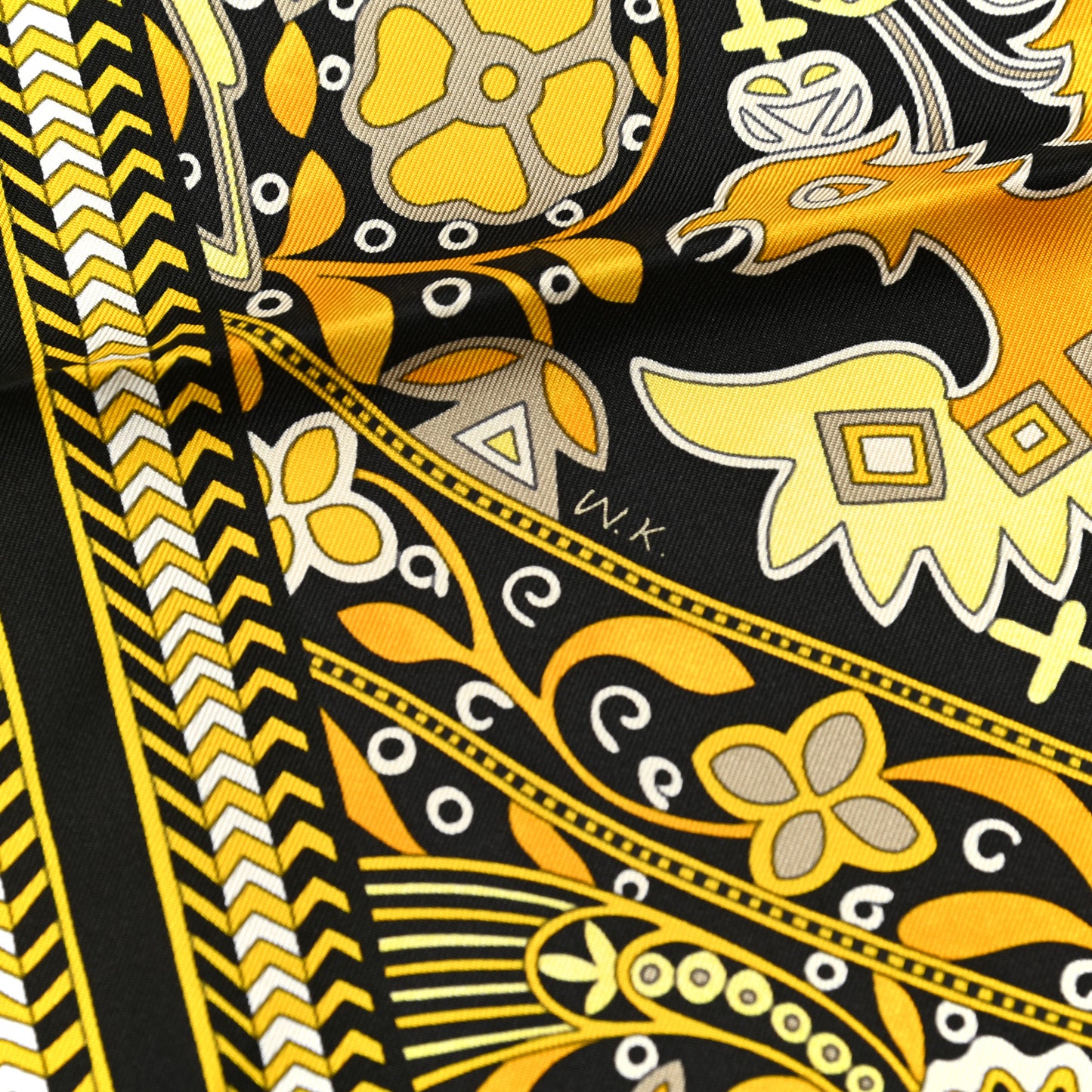 Silk Selle Des Steppes Scarf 90 White Or Black