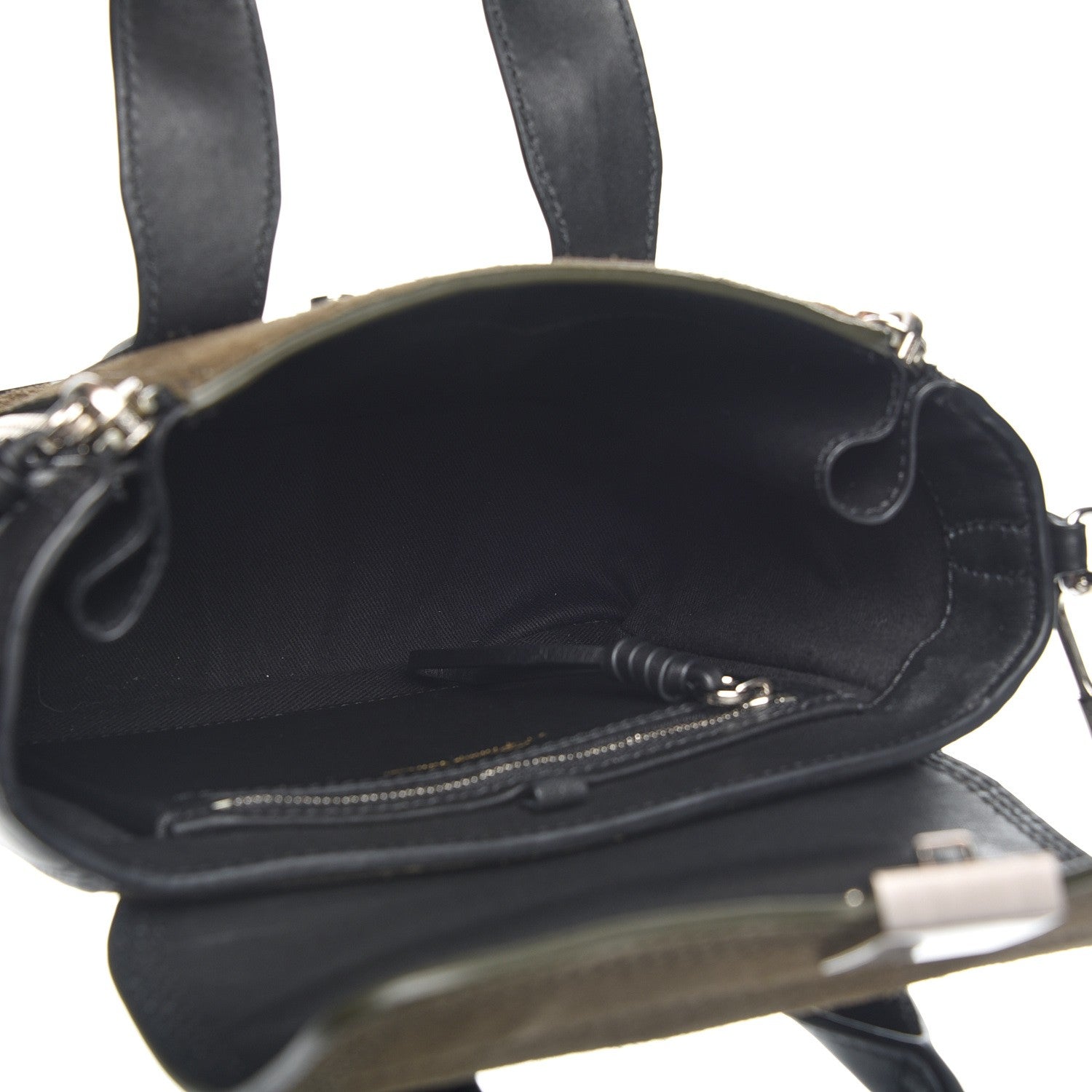 3.1 Phillip Lim 3.1 Suede Calfskin Mini Pashli Satchel Dark Moss 5 of 7
