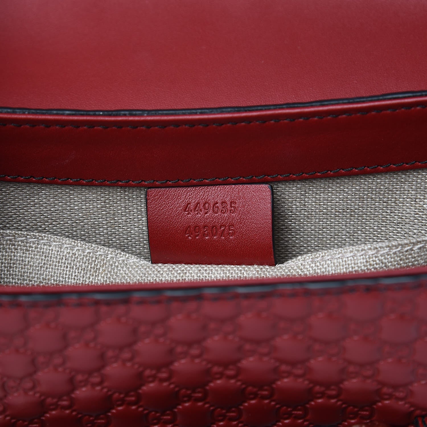 Gucci Microguccissima Medium Emily Chain Shoulder Bag Red 7 of 11