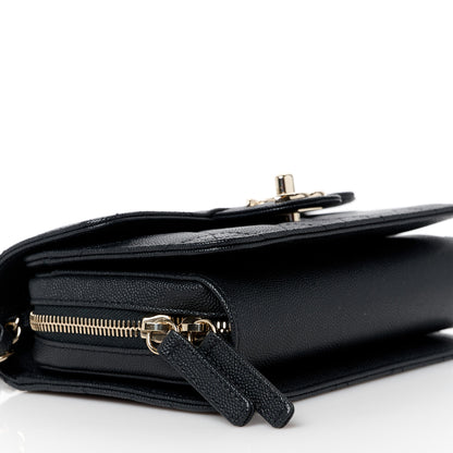 Chanel Caviar Quilted Like A Wallet Flap Black 10 of 12