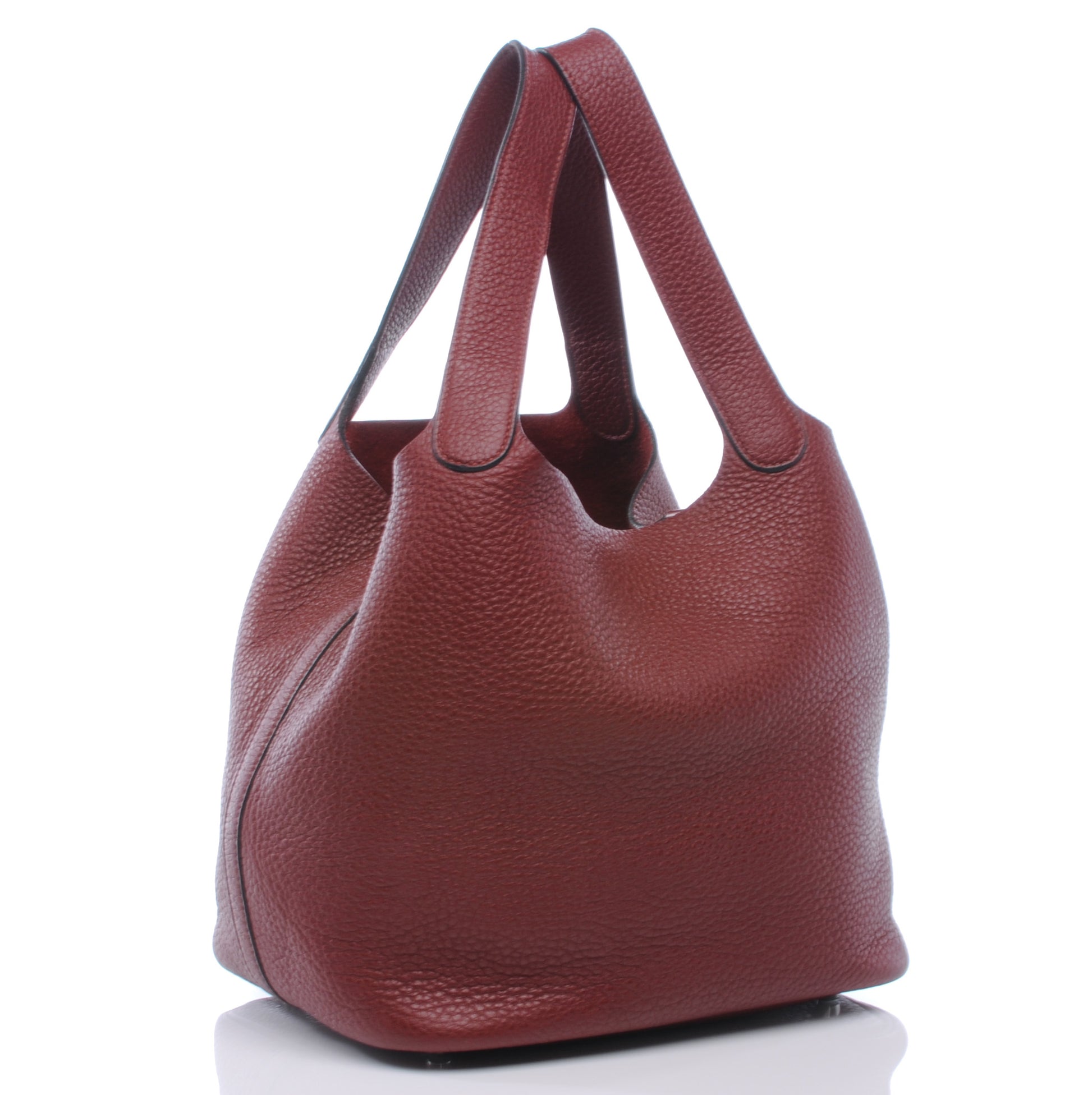 Hermes Taurillon Clemence Picotin MM Rouge Garance 3 of 6