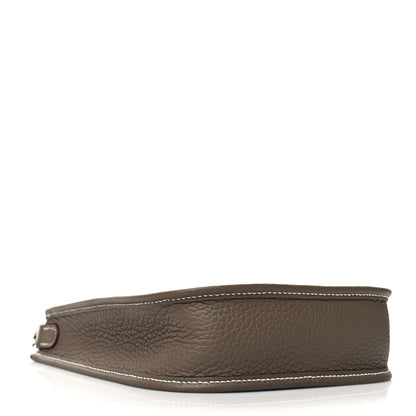 Hermes Taurillon Clemence Amazone Evelyne TPM Etoupe Bleu Indigo 4 of 10