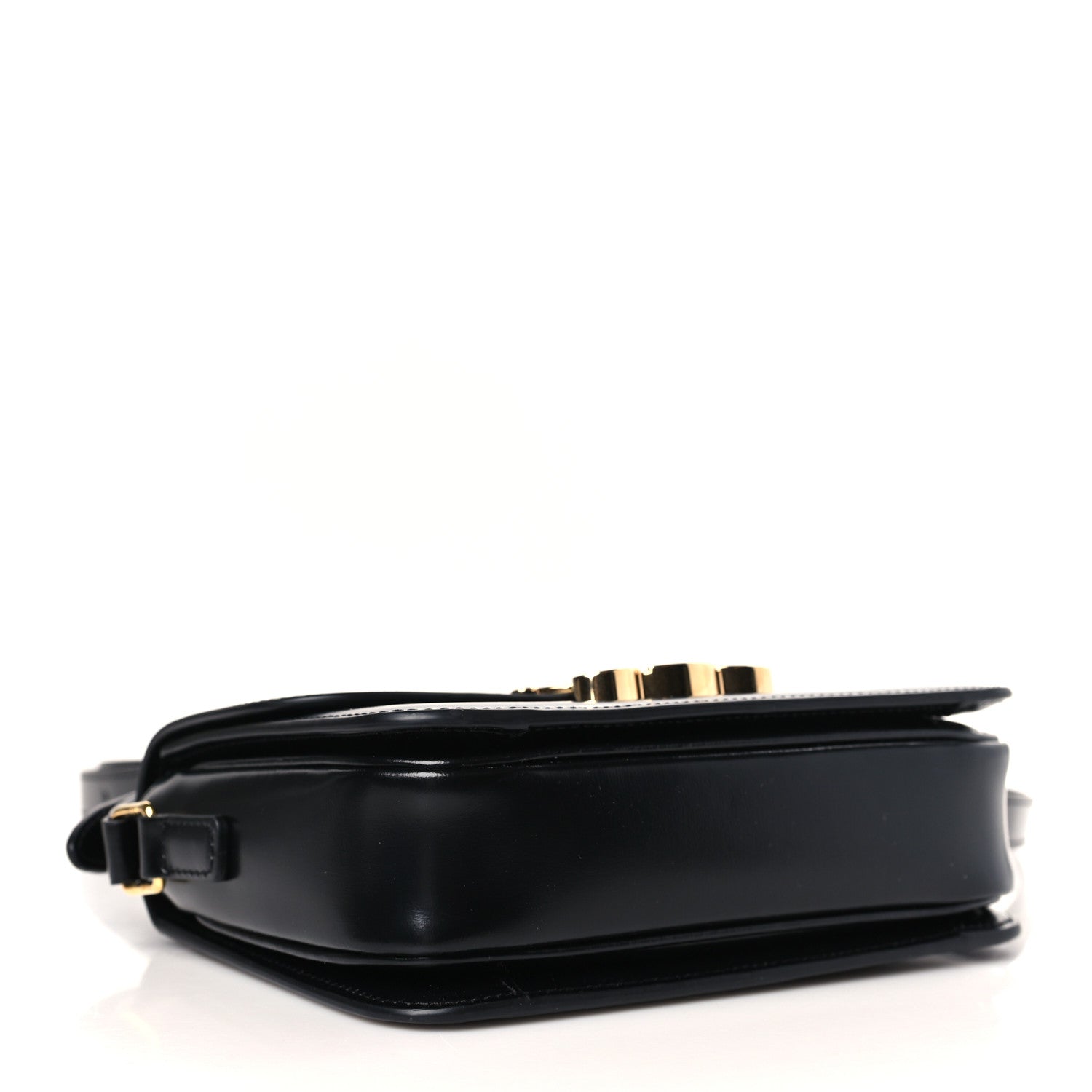 Celine Shiny Calfskin Teen Triomphe Black 4 of 9
