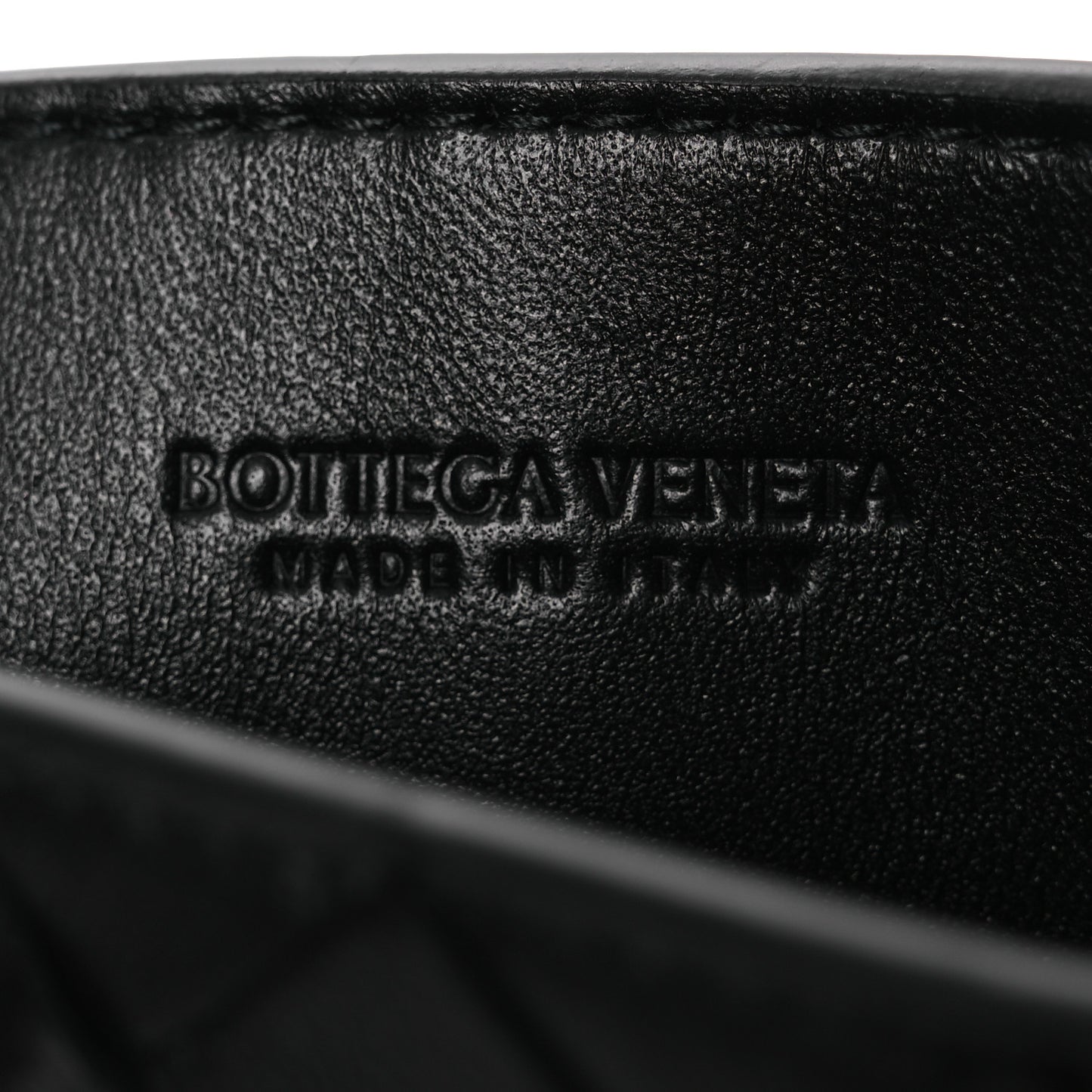 Nappa Intrecciato Andiamo Phone Pouch Black