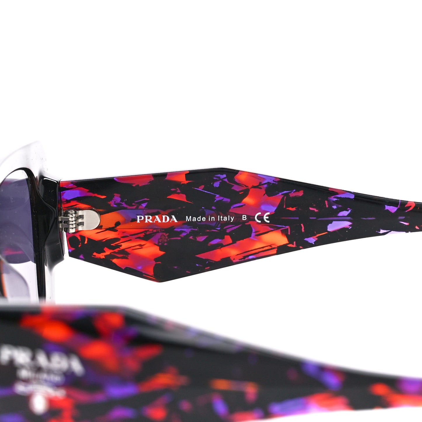 Acetate Symbole Sunglasses SPR 08Y Purple Multicolor