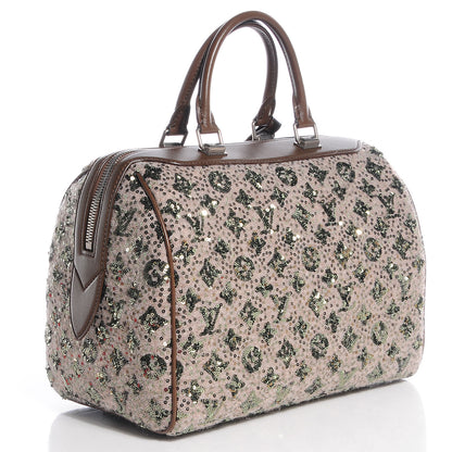 Louis Vuitton Sequin Monogram Sunshine Express Speedy Kaki 3 of 7