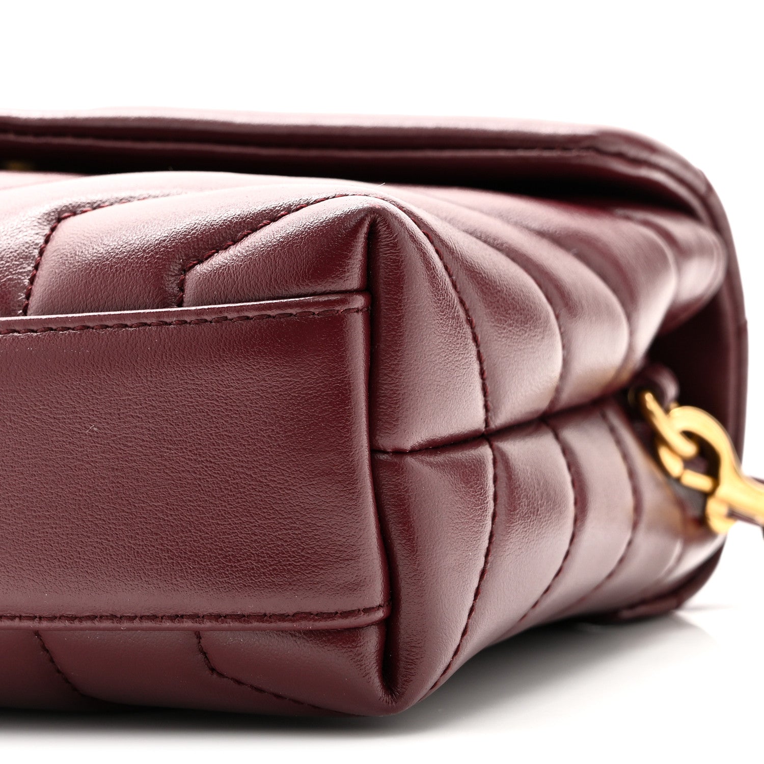 Saint Laurent Calfskin Y Quilted Monogram Toy Loulou Monogram Crossbody Bag Rouge Legion 10 of 10