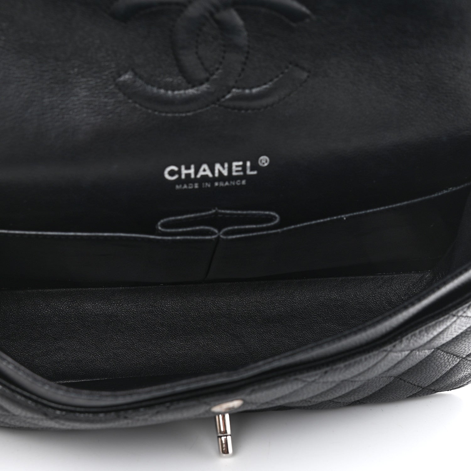 Chanel Caviar Quilted Medium Double Flap Black 5 of 9