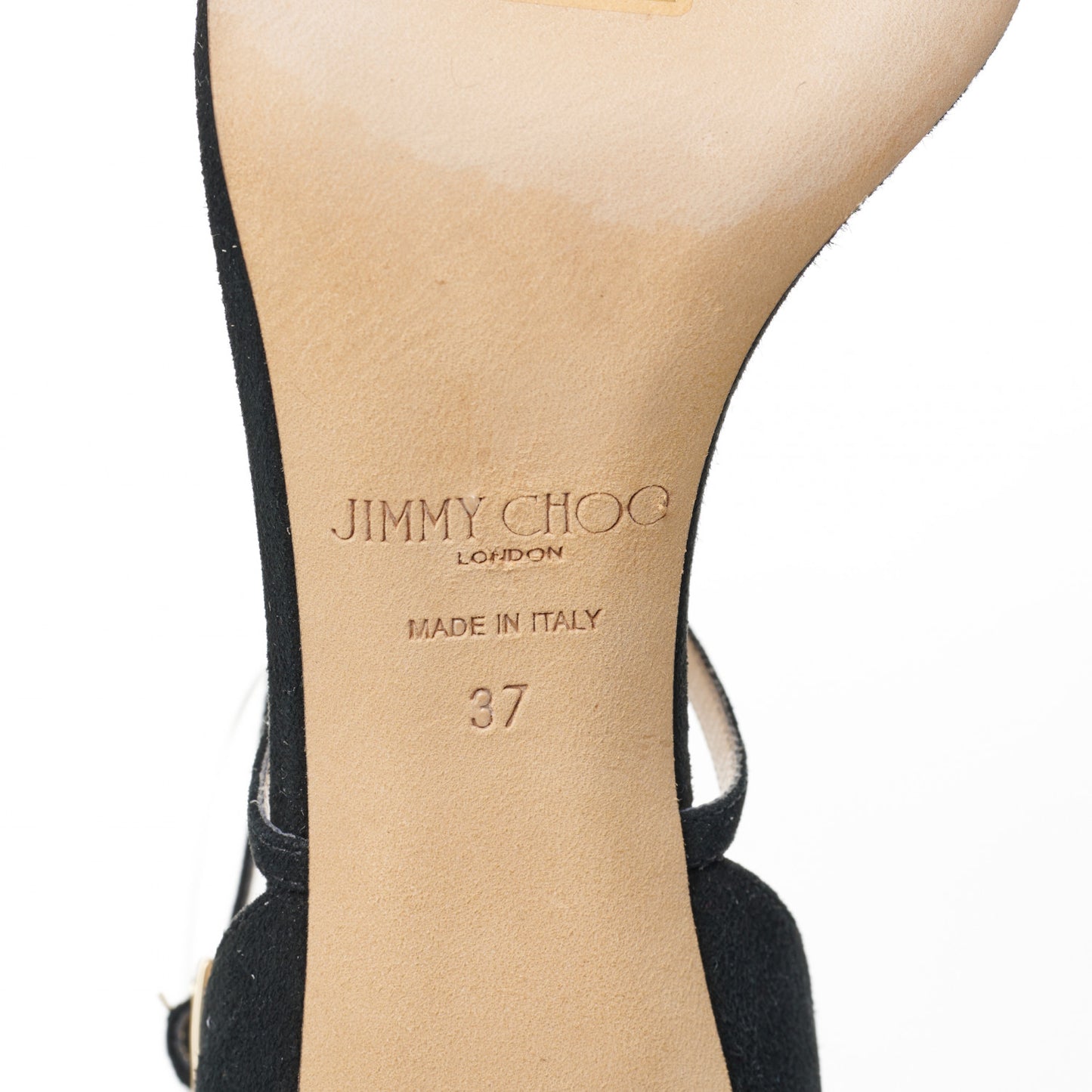 Suede Hesper 85 Sandal 37 Black