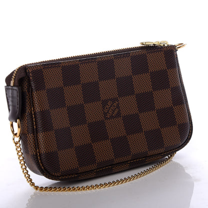 Louis Vuitton Damier Ebene Mini Pochette Accessories 3 of 8
