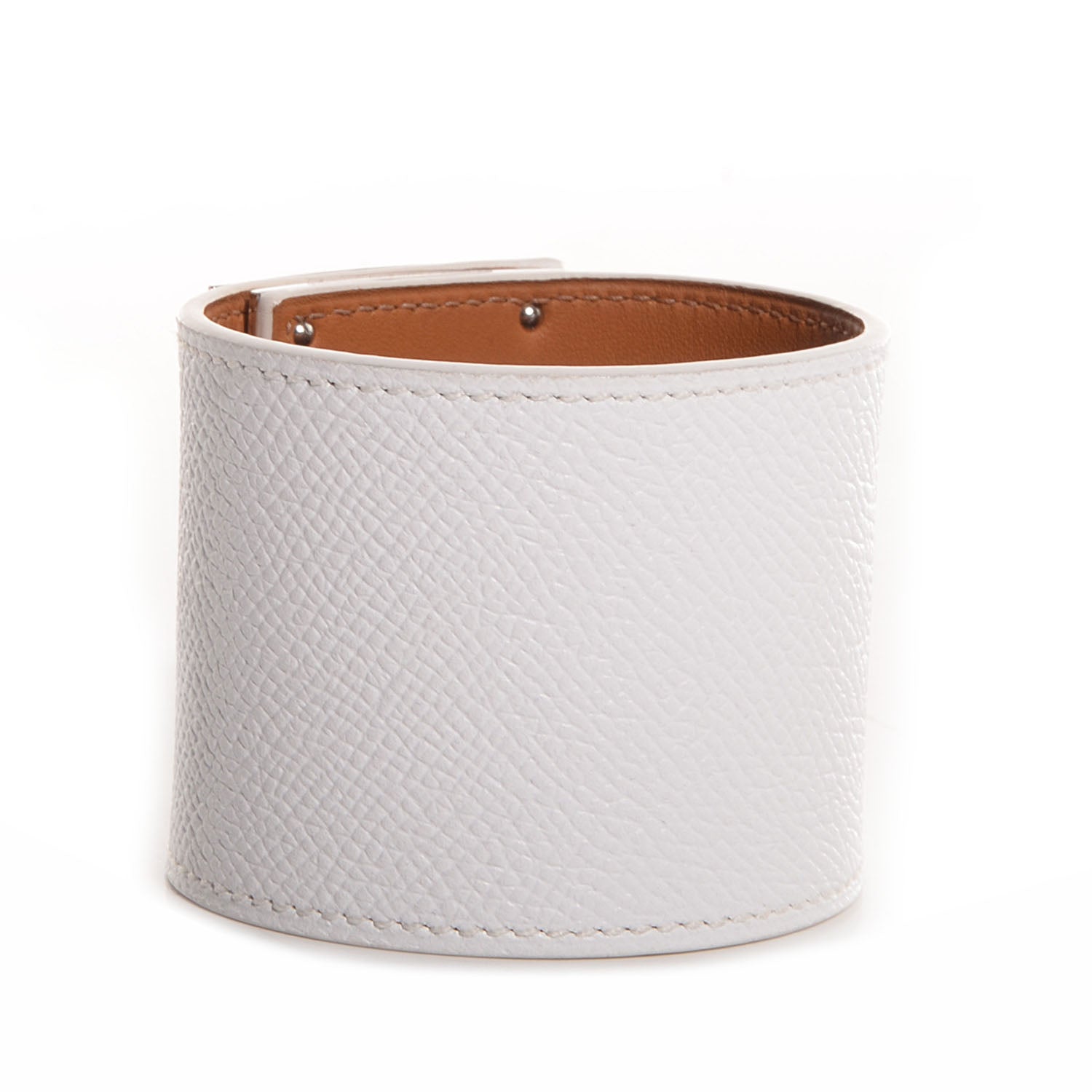 Hermes Epsom Extreme Kelly Bracelet Small White 3 of 7