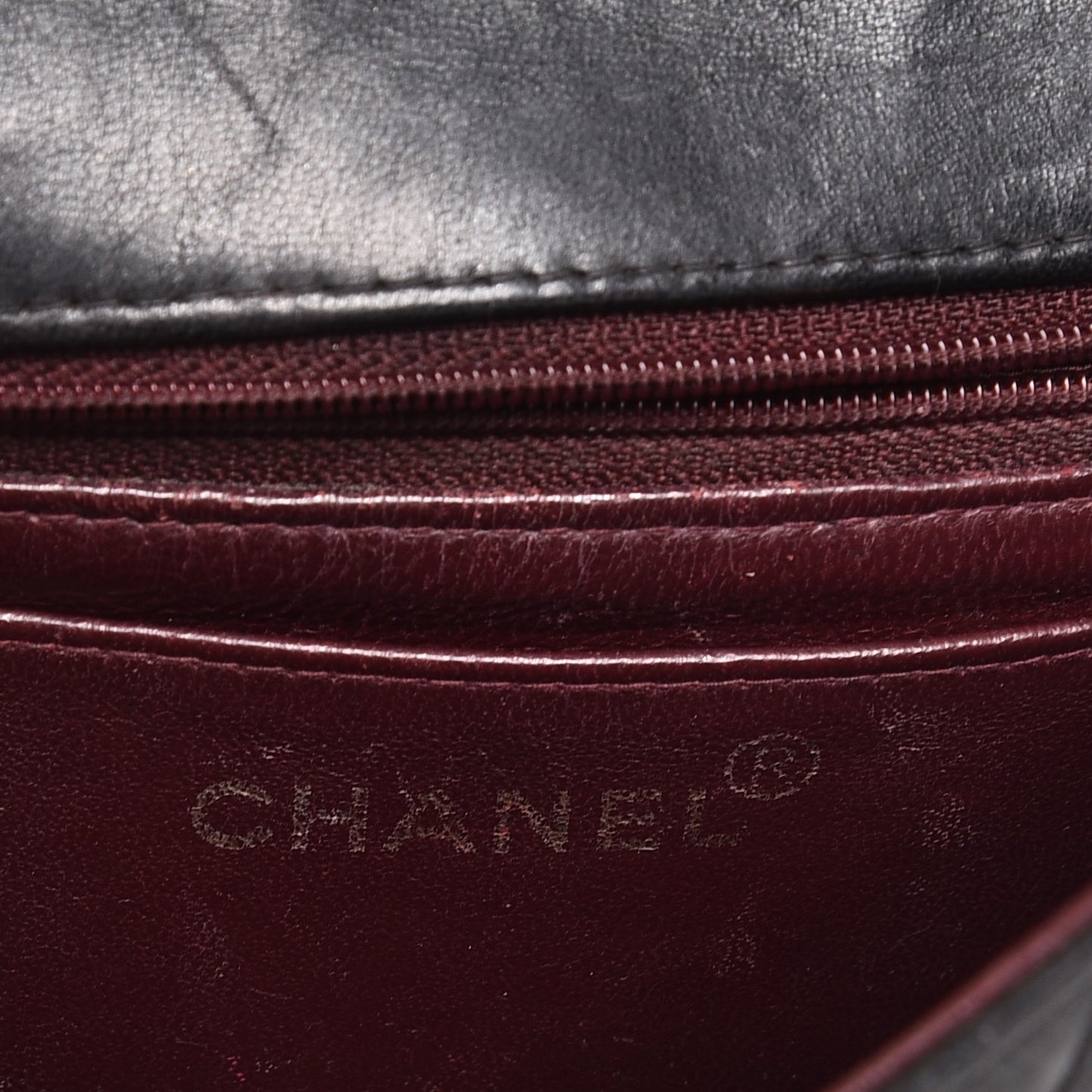Lambskin Quilted Mini Square Flap Black