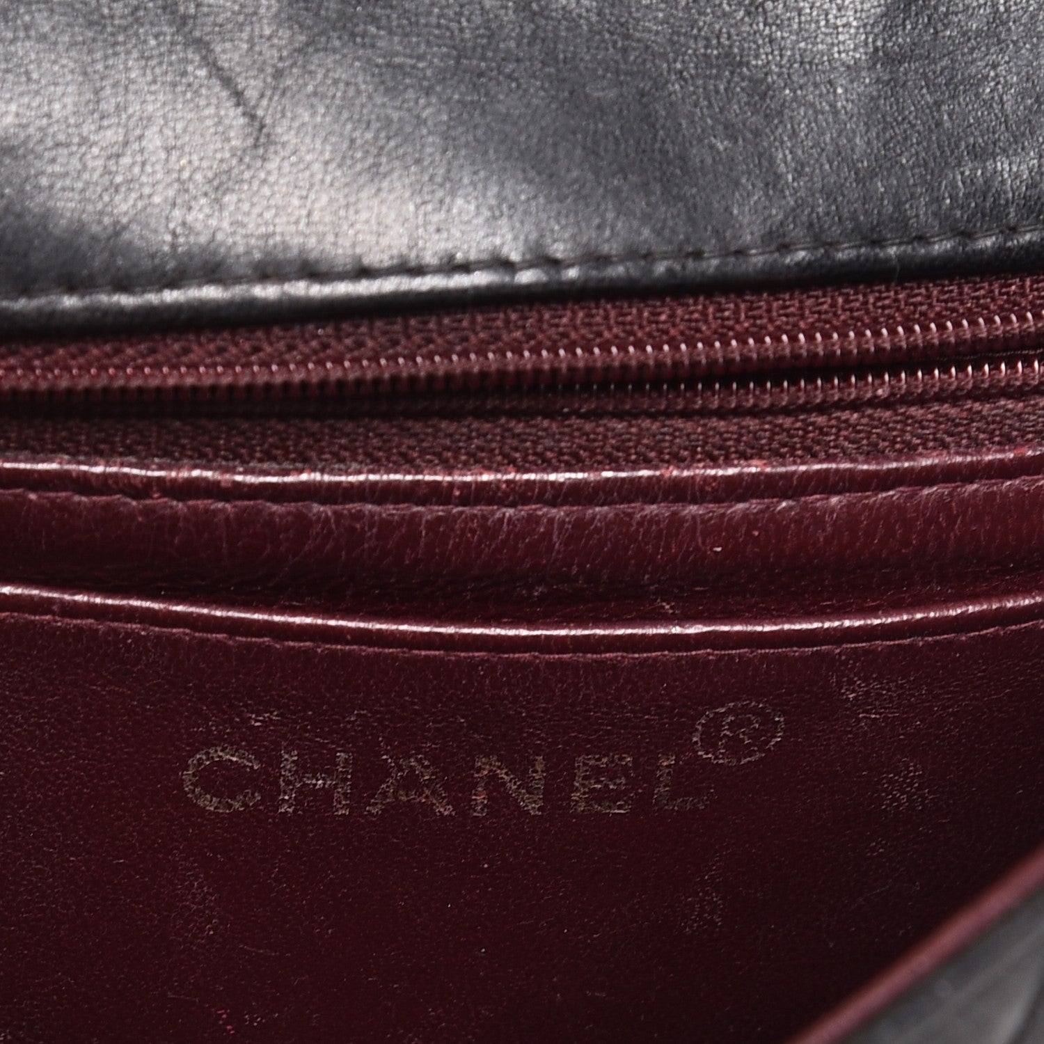 Chanel Lambskin Quilted Mini Square Flap Black 6 of 13