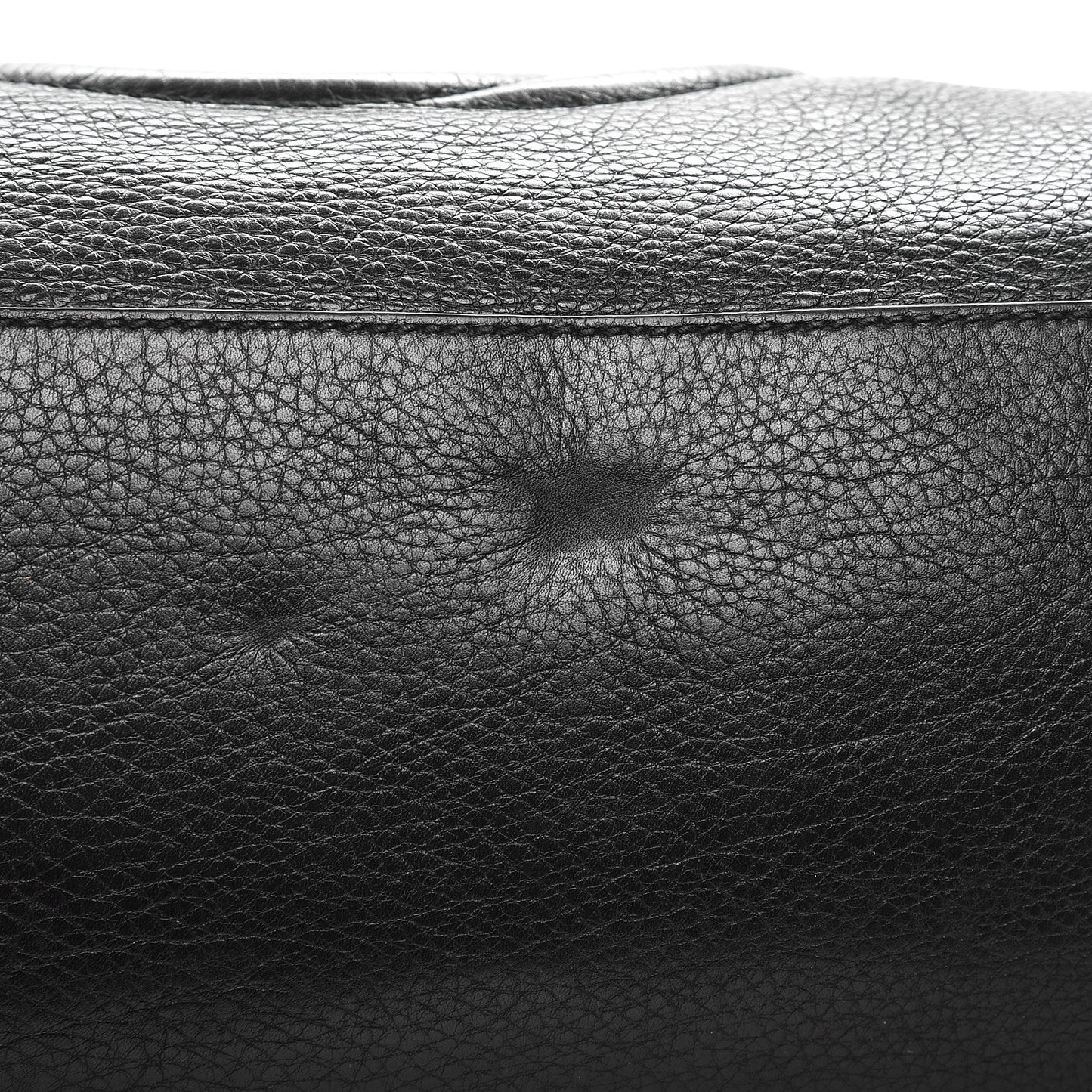 Pebbled Calfskin Medium Soho Chain Shoulder Bag Black