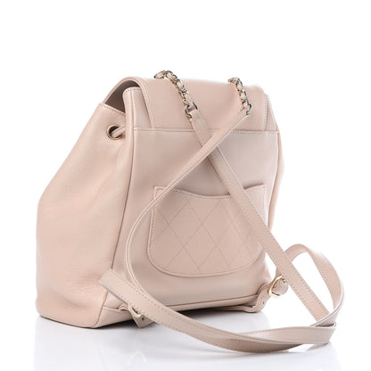 Chanel Caviar Quilted Business Affinity Backpack Beige 3 of 14