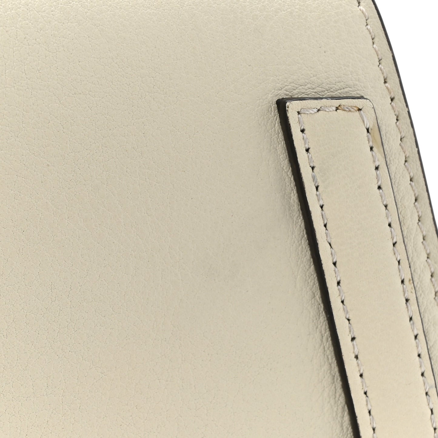 Calfskin Suede Small Nile Bracelet Bag Off White