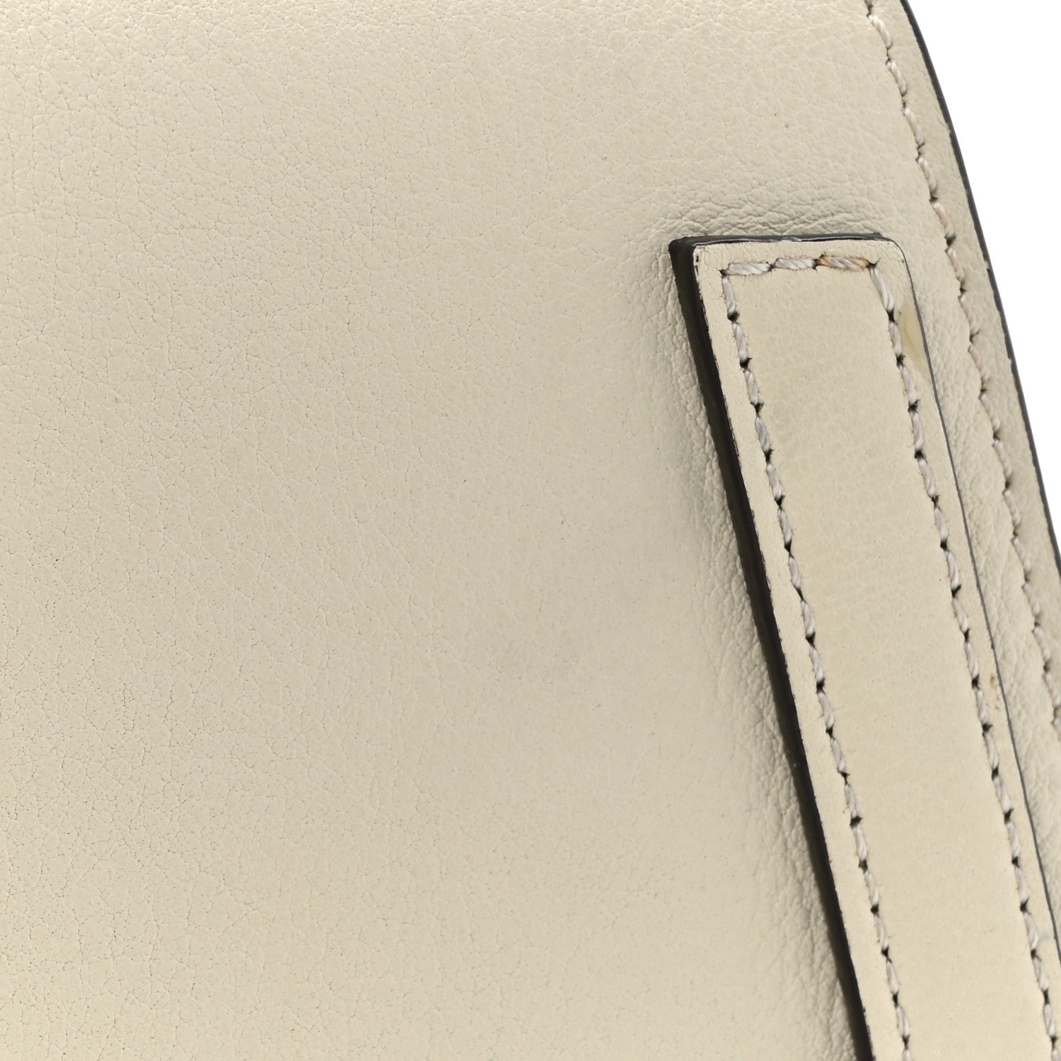 Chloe Calfskin Suede Small Nile Bracelet Bag Off White 14 of 18