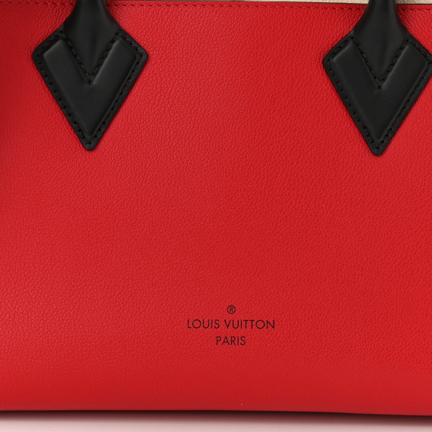 Calfskin Monogram On My Side Pirate Red