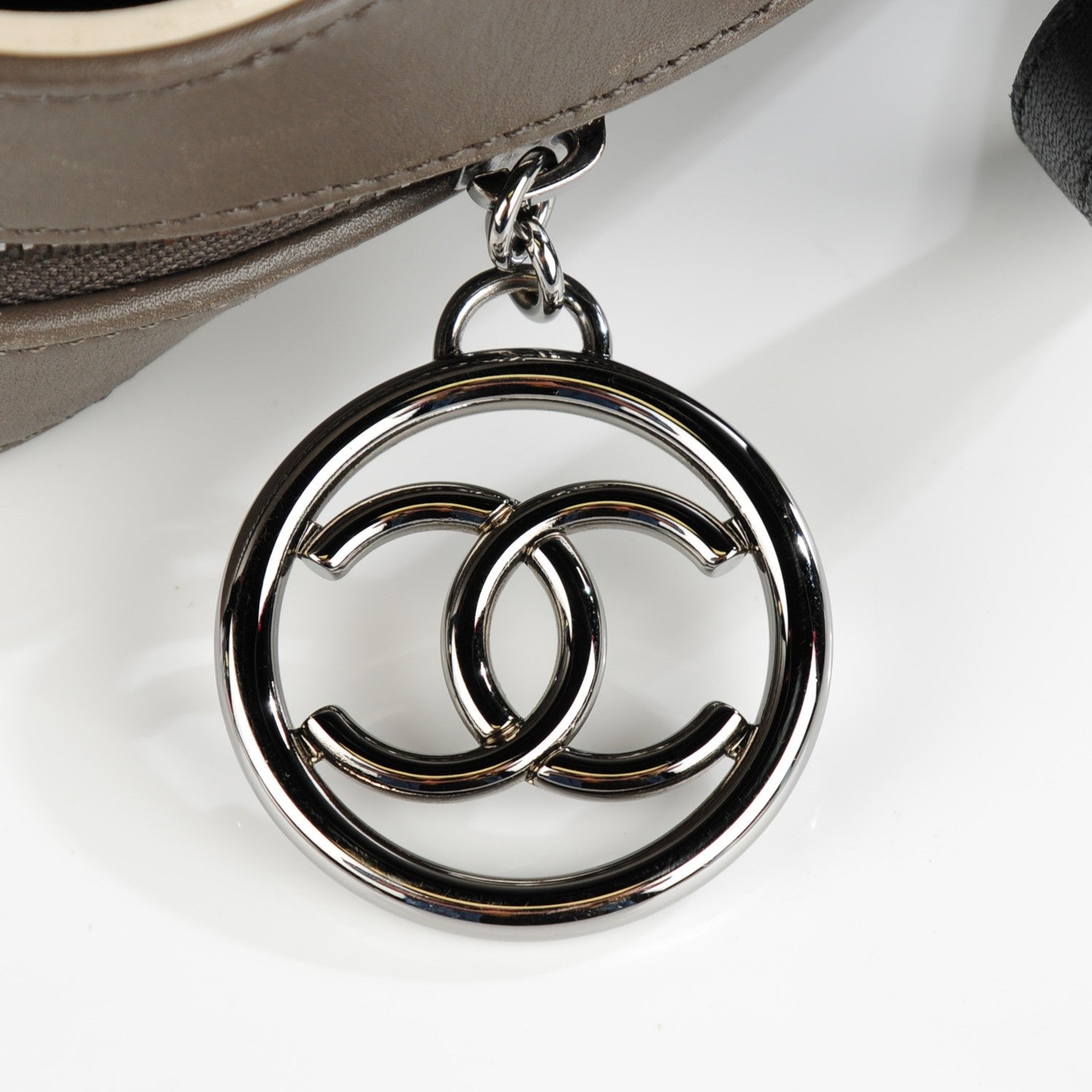 Chanel Lambskin Quilted Country Club Bowler Black 8 of 8