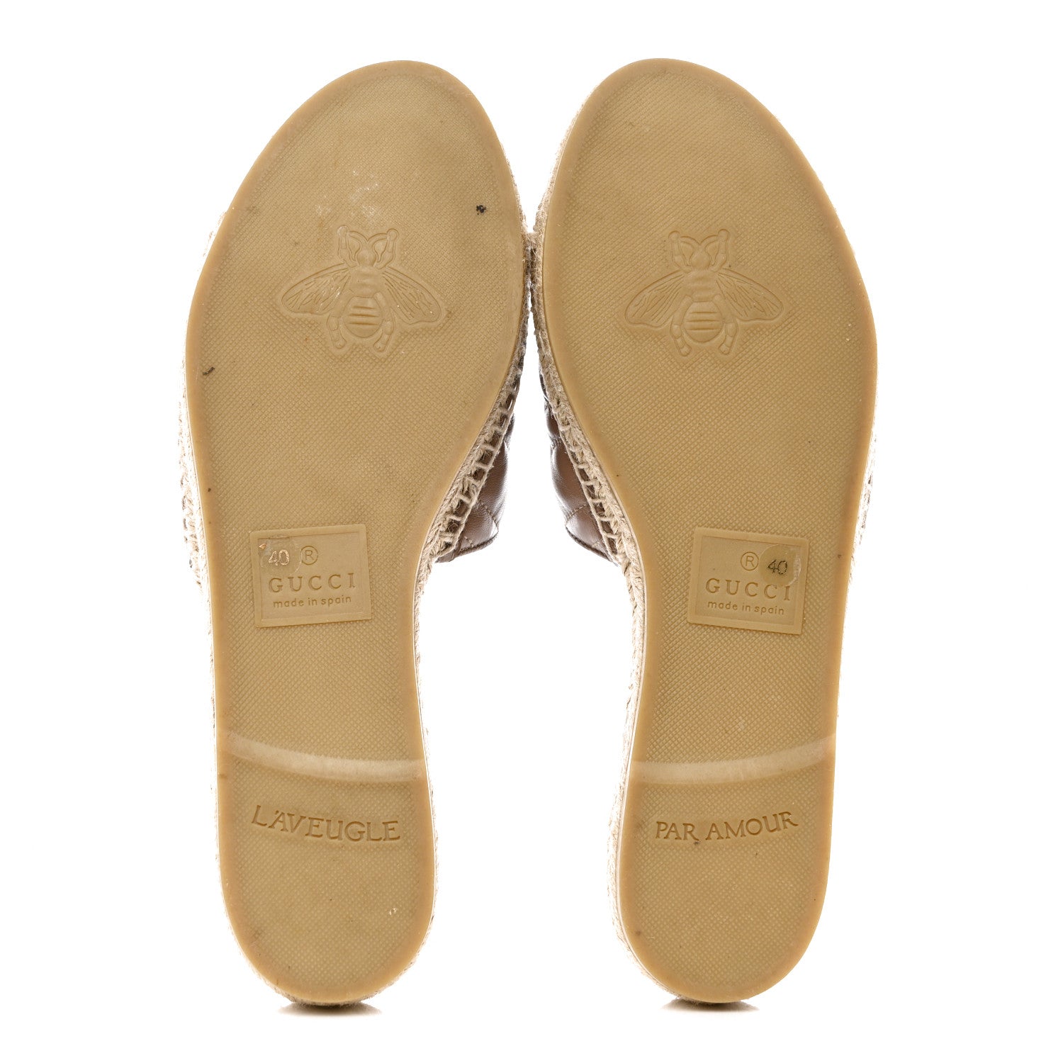 Gucci Nappa Matelasse GG Marmont Espadrille Slide Sandals 40 Porcelain Rose 5 of 11
