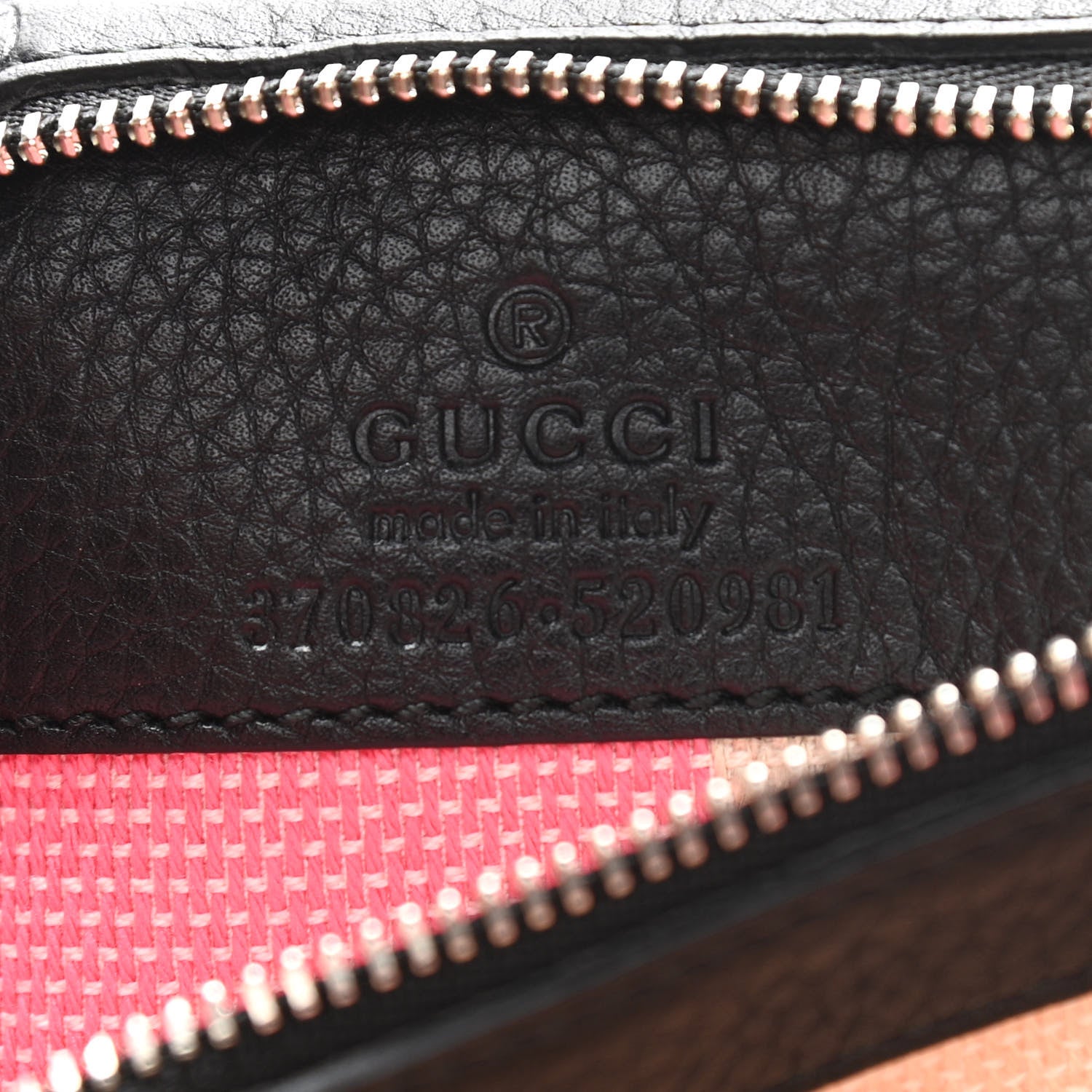 Gucci Pebbled Calfskin Medium Bamboo Daily Flap Shoulder Bag Black 6 of 9
