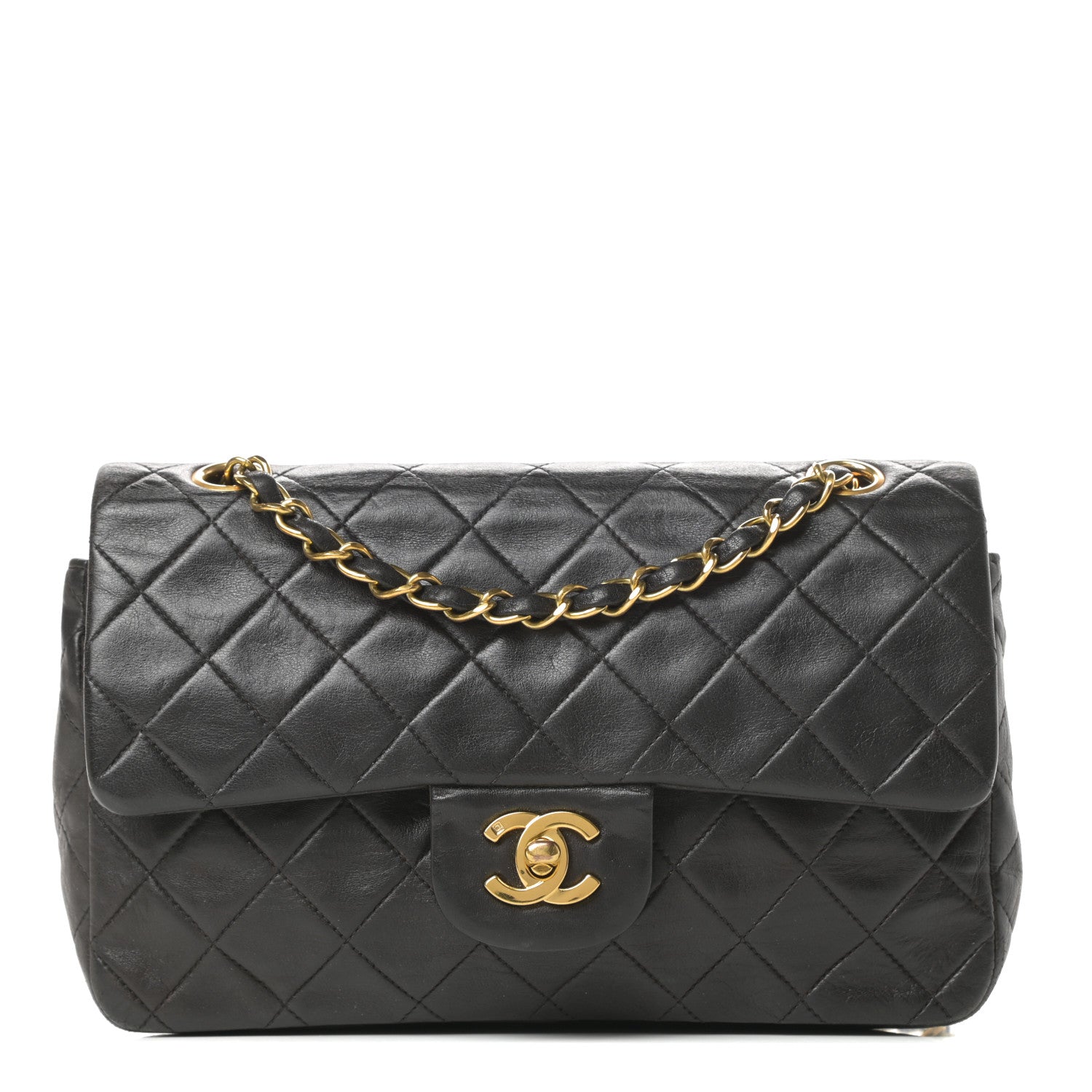 Chanel Lambskin Quilted Small Double Flap Black 1 of 20