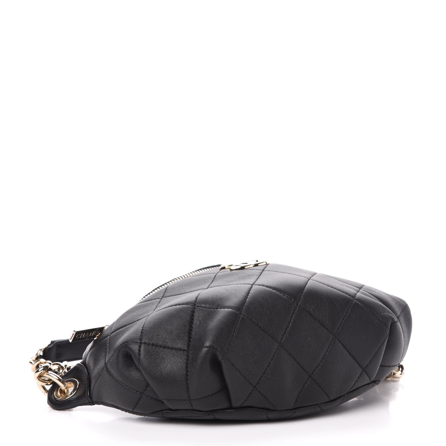 Chanel Lambskin Quilted Waist Belt Bag Black 4 of 11
