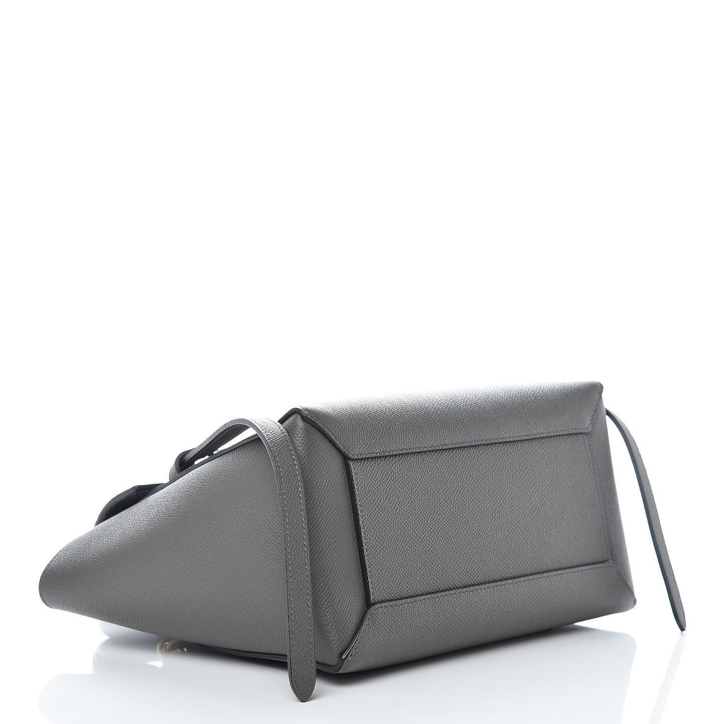 Baby Grained Calfskin Micro Belt Bag Grey