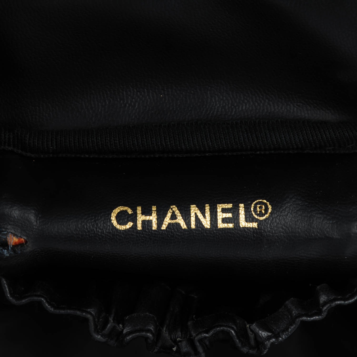 Chanel Lambskin Vanity Cosmetic Case Black 6 of 9
