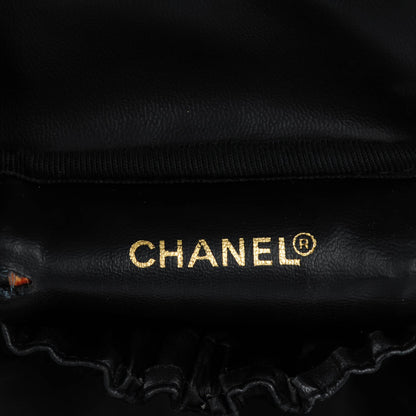 Chanel Lambskin Vanity Cosmetic Case Black 6 of 9