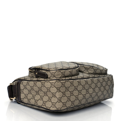 Gucci GG Plus Monogram Front Pocket Messenger Dark Brown 4 of 11