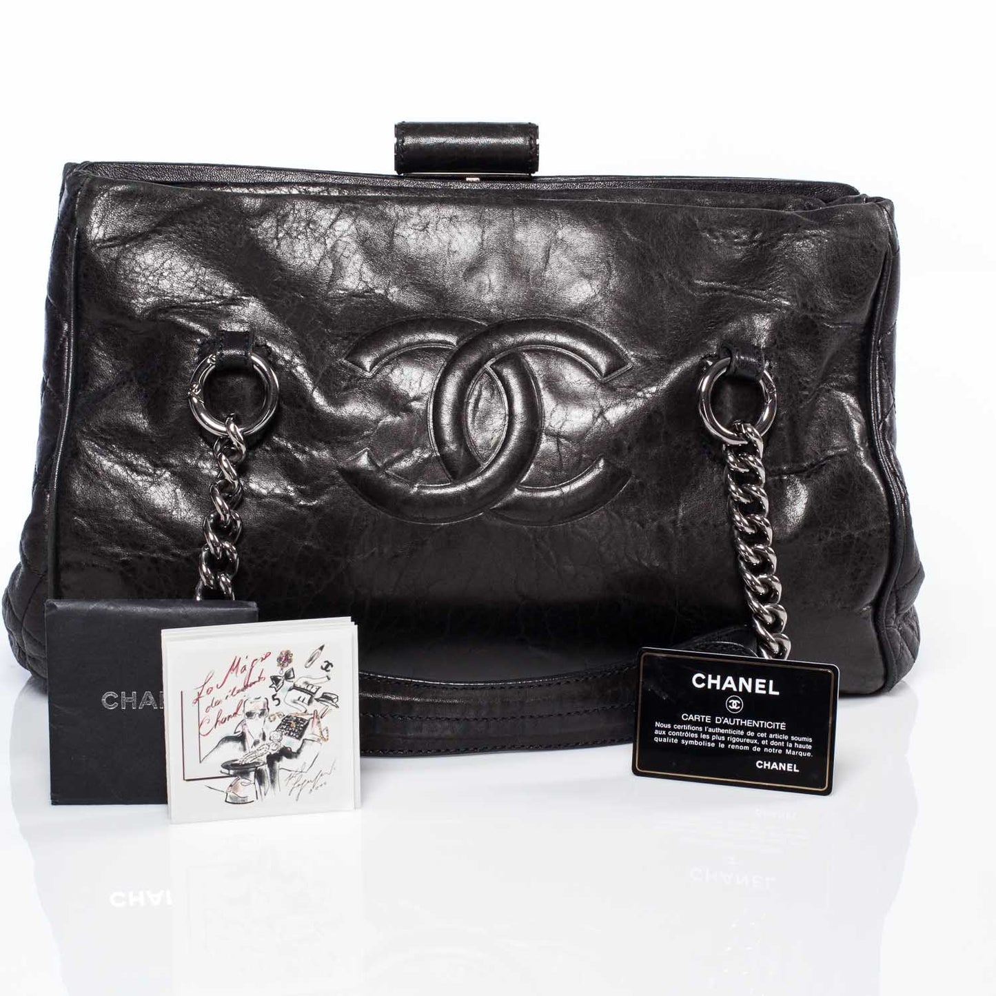 Calfskin Large Perfect Day Tote Black
