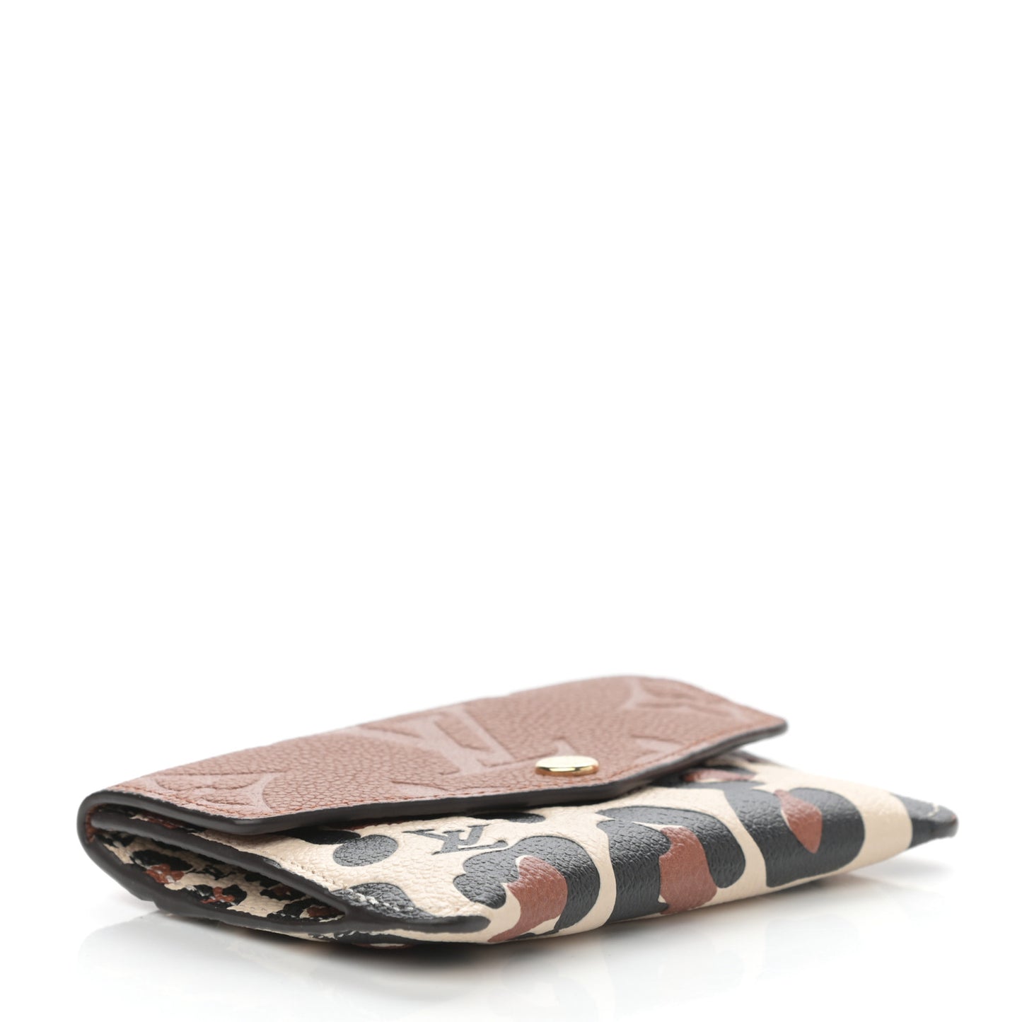 Empreinte Monogram Giant Wild At Heart Key Pouch Caramel