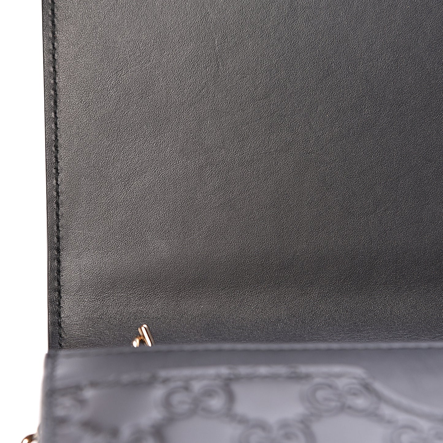 Guccissima Signature Bowy Chain Wallet Black