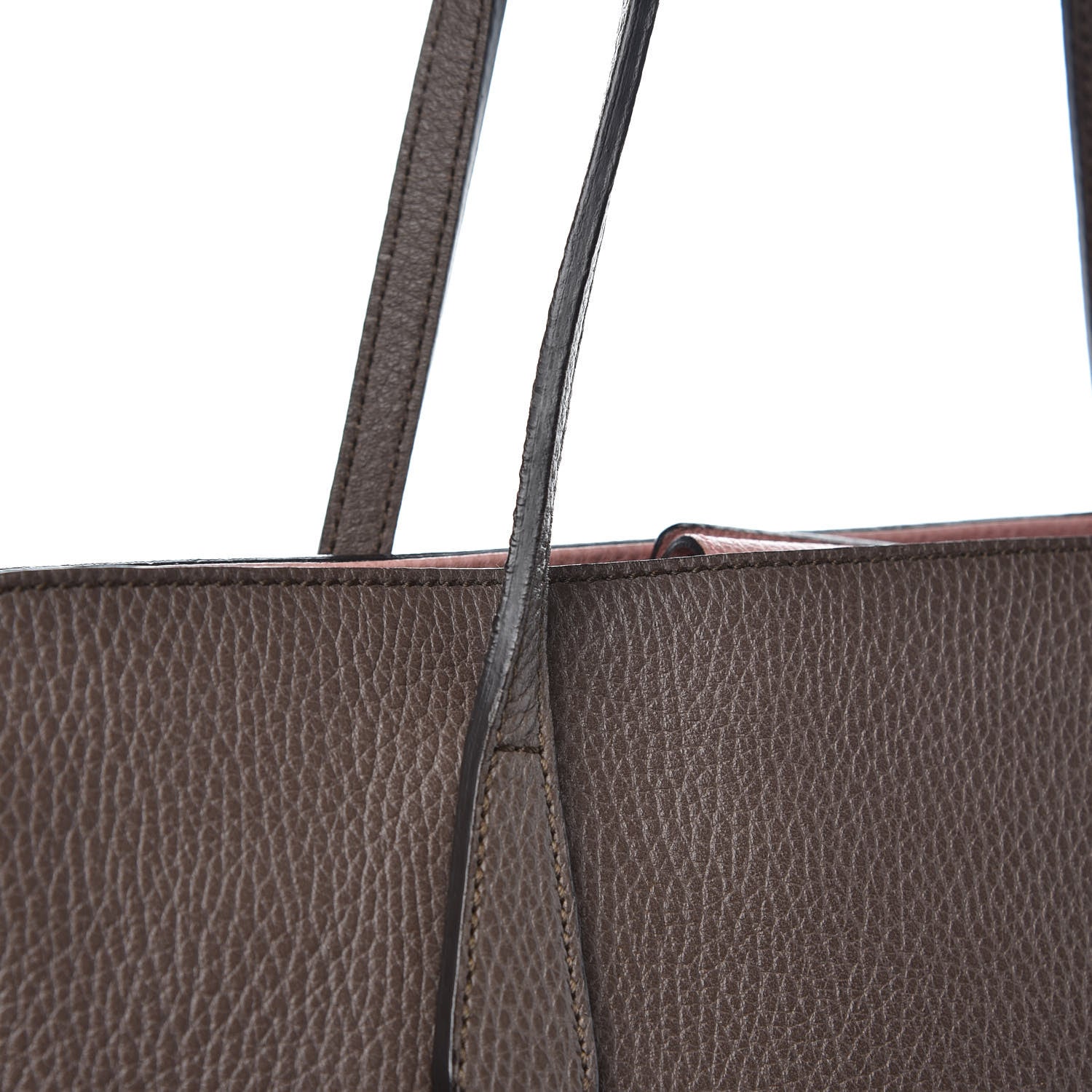 Gucci Dollar Calfskin Medium Swing Tote Grey Field Soft Pink 11 of 12