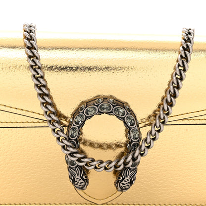 Gucci Metallic Calfskin Super Mini Dionysus Shoulder Bag Gold 9 of 12