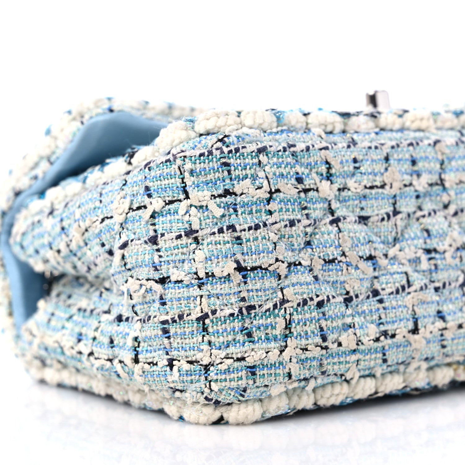 Chanel Tweed Braid Mini Flap Blue White Navy 8 of 12