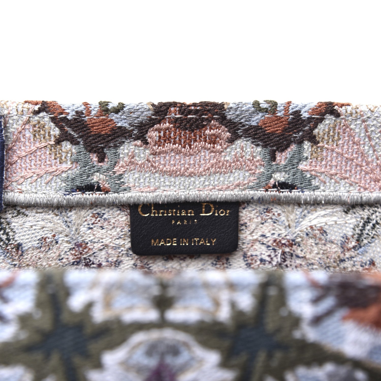 Christian Dior Canvas Embroidered KaleiDioroscopic Book Tote Multicolor 8 of 9
