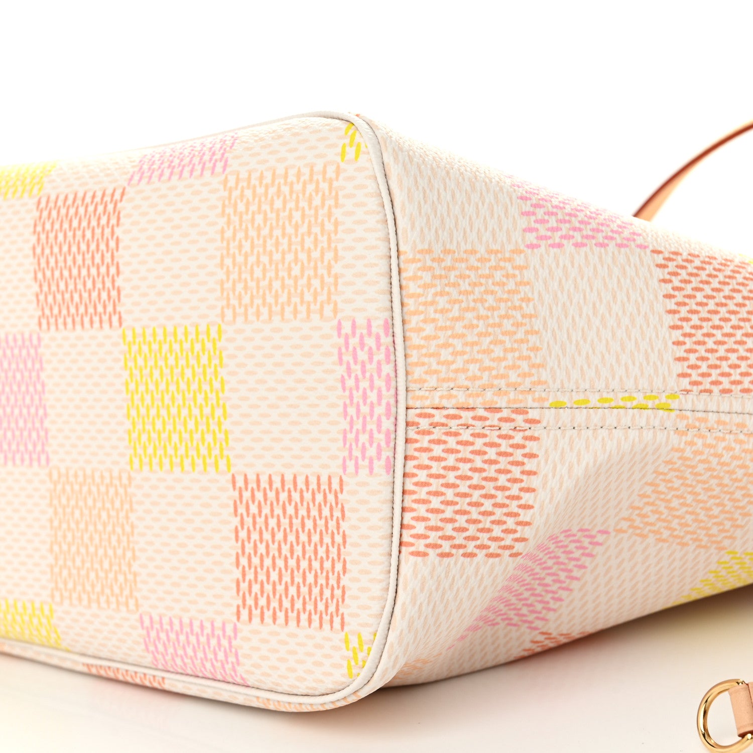 Louis Vuitton Damier Giant Neverfull MM Peach 10 of 11