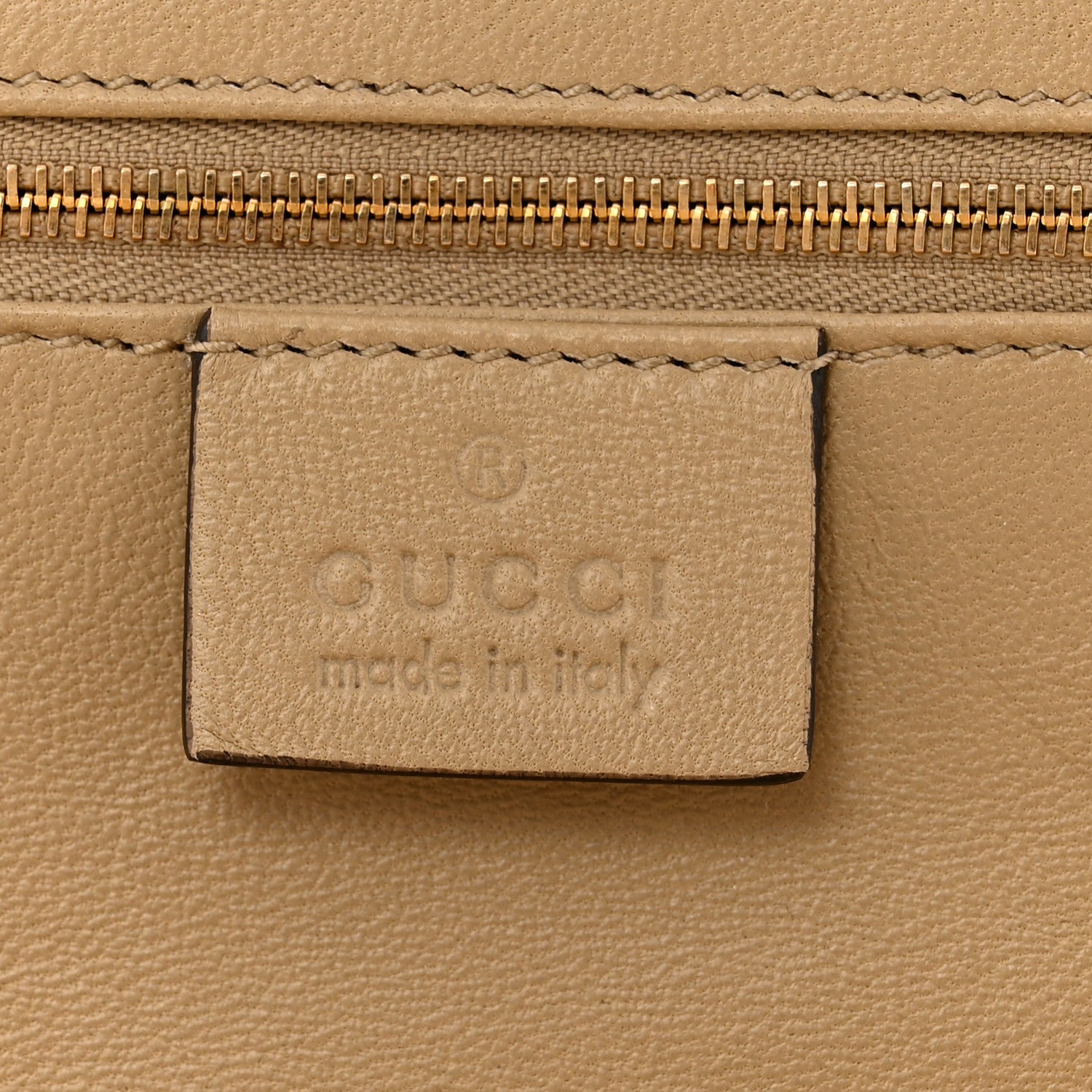 Gucci Suede Swarovski Crystal Clutch Beige 6 of 9