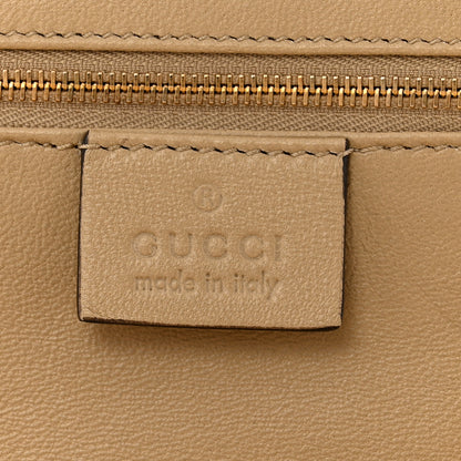 Gucci Suede Swarovski Crystal Clutch Beige 6 of 9