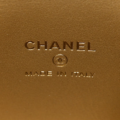 Chanel Lambskin Quilted Mini Pearl Crush Vanity Case With Chain Black 7 of 11