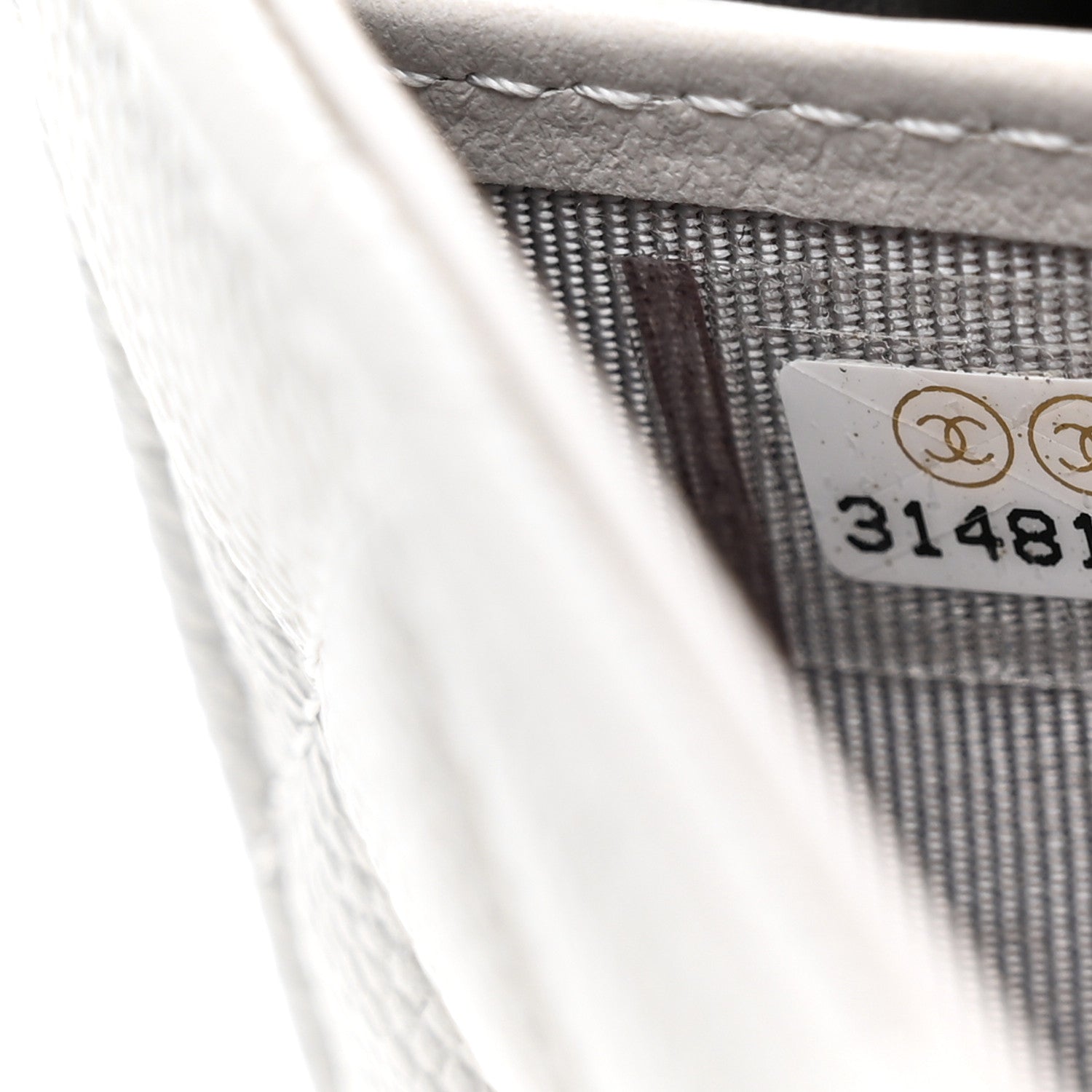 Chanel Caviar Quilted Large Gusset Flap Wallet Grey 8 of 8