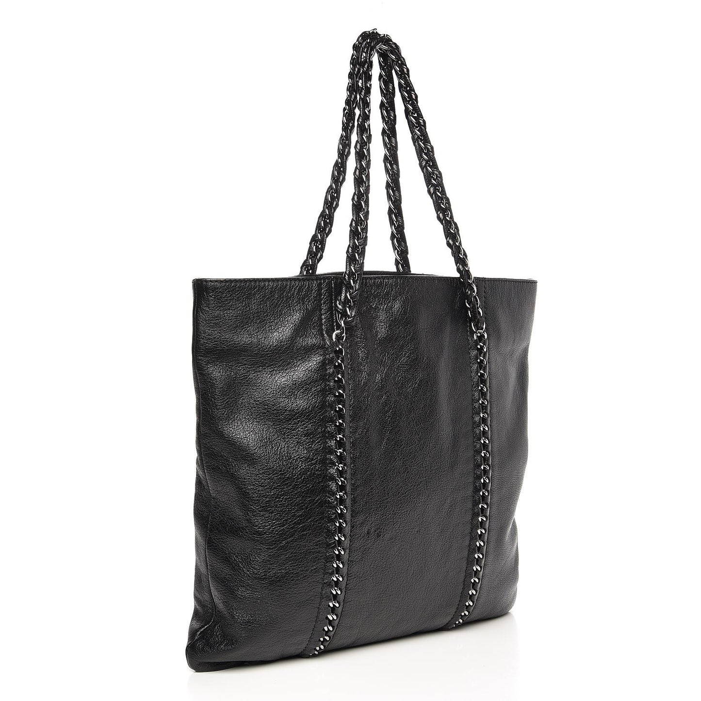Deerskin Luxe Ligne Tote Black