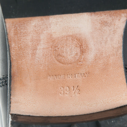 Chanel Calfskin Combat Boots 39.5 Black 6 of 8